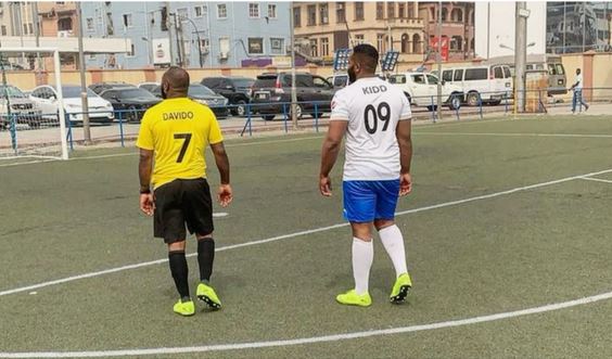 Davido, Laycon, Zlatan Others Storm Lagos For Epic Football Match (Photos)