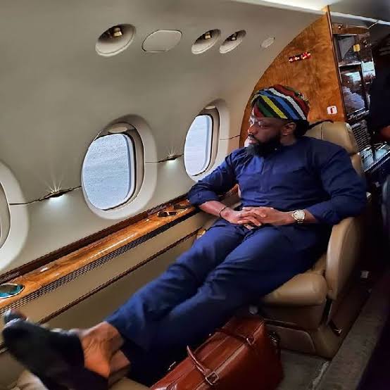 Photos: Timaya shows off his new private Jet