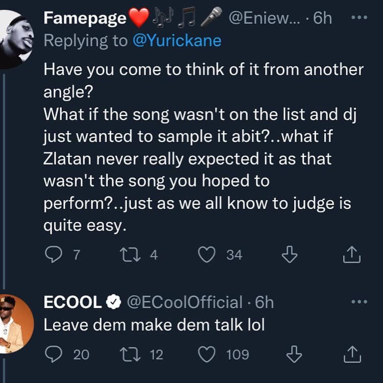 Zlatan told me do it- DJ Ecool defends himself after trolls for skipping Burna Boy's part in a song he made with Zlatan at Davido?s concert