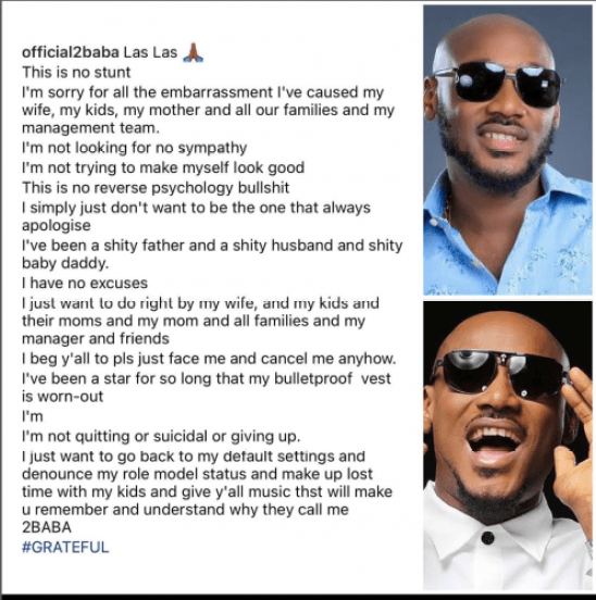 Legendary Singer 2Baba Impregnates Another Woman, Expecting Child No. 8