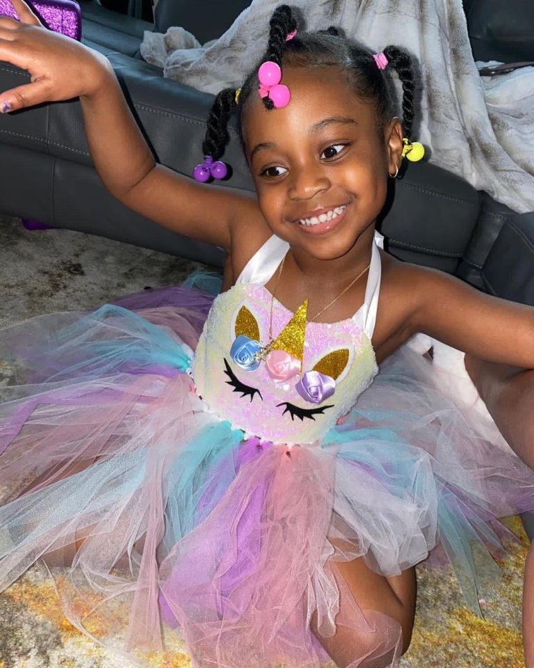 See these lovely latest photos of Davido’s second daughter, Hailey Adeleke