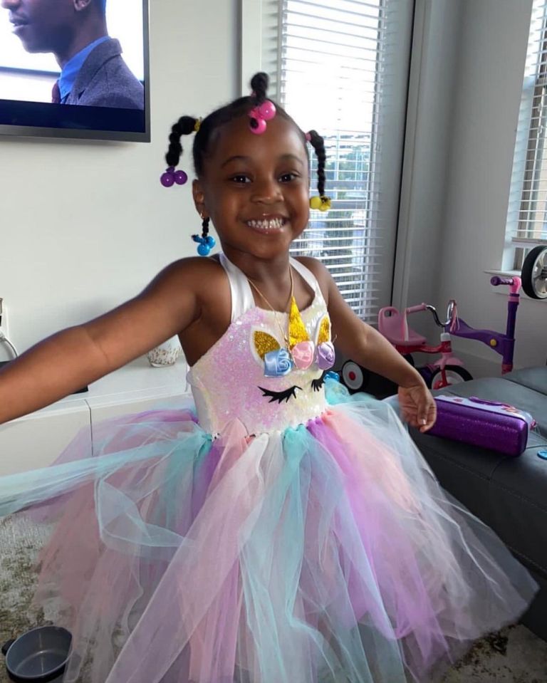 See these lovely latest photos of Davido’s second daughter, Hailey Adeleke