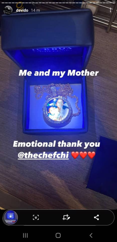 Chioma Melts Davido's Heart With 'Emotional' Birthday Gift(Photo)