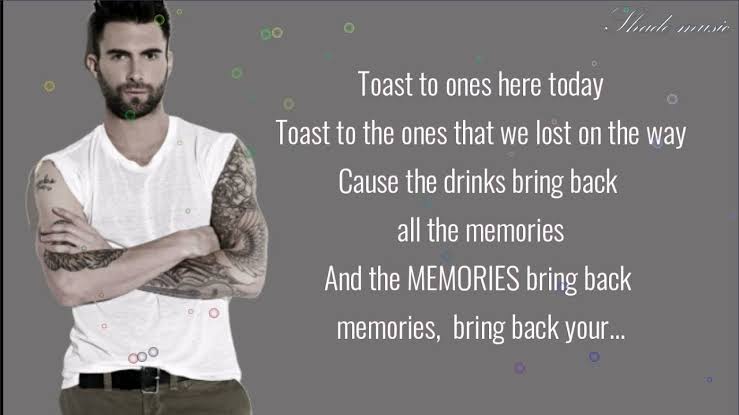Maroon 5 “Memories lyrics”