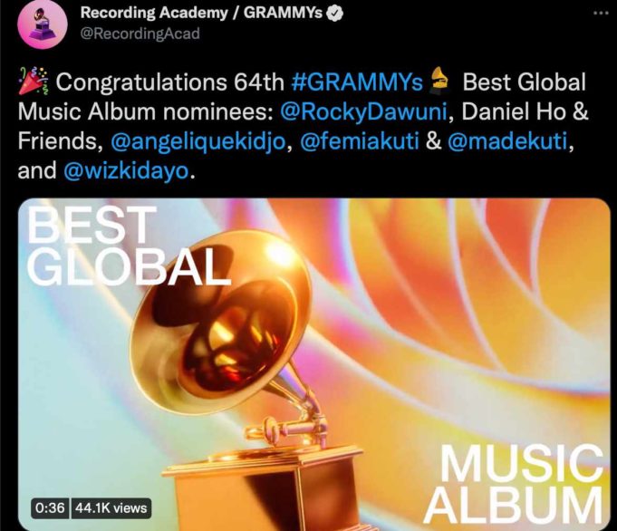 64th Grammy: Tems, Wizkid, Burna Boy Gets Nominations