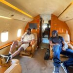 P-Square Peter And Paul Okoye Cool Off Inside A Private Jet (Photos)