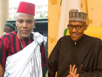 Video showing moment Buhari says he can't release Nnamdi Kanu