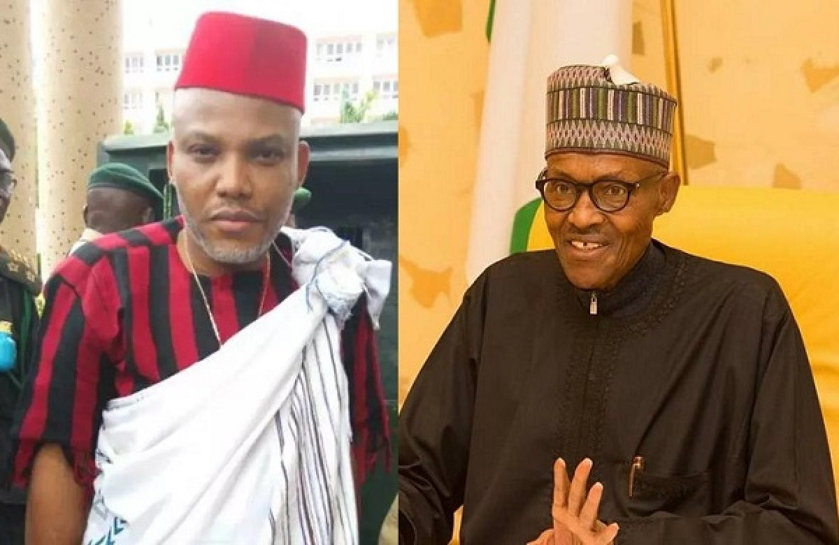 Video showing moment Buhari says he can’t release Nnamdi Kanu