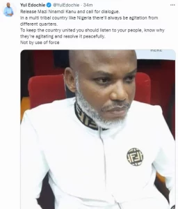 Nigerian Govt Should Release Nnamdi Kanu, Call For Dialogue - Actor Yul Edochie says