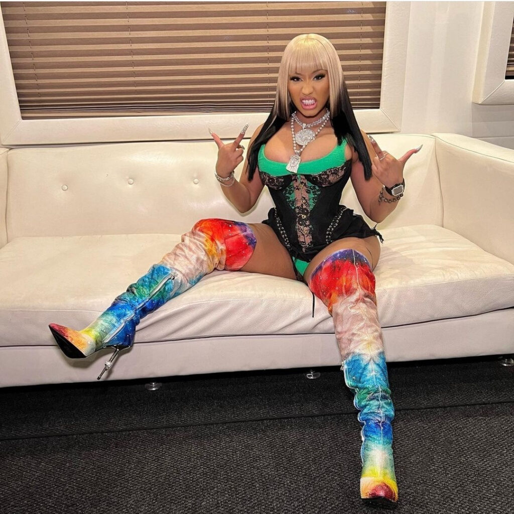 Nicki Minaj's husband grabs her bare bum as she dazzles in skimpy underwear (photos)