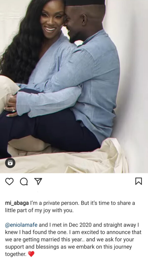 Video: Rapper MI Abaga shows off his fiancée Eniola, announces they are set to wed