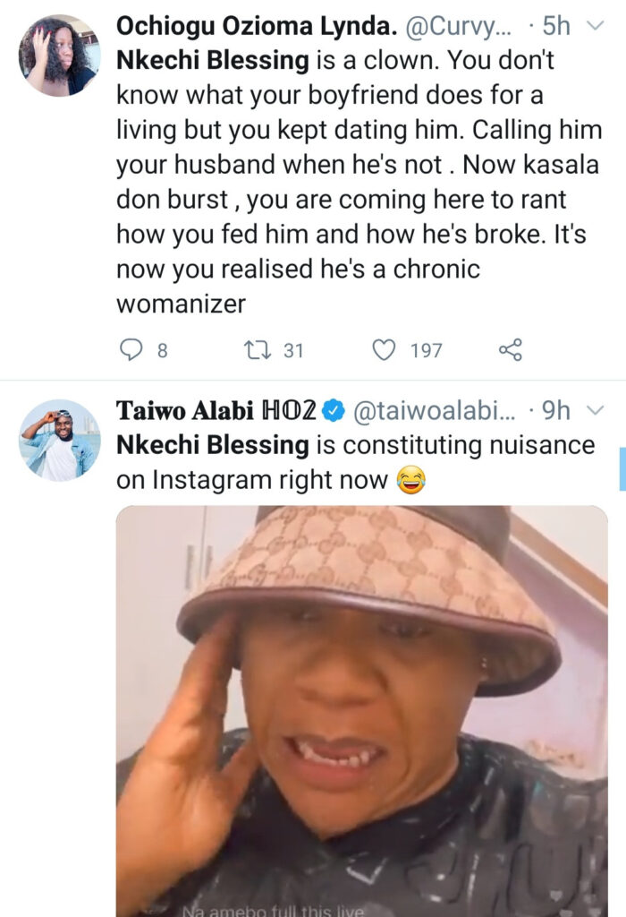 Social media users dig up old posts of all the times Nkechi Blessing Sunday and her man Opeyemi Falegan vowing never to leave each other