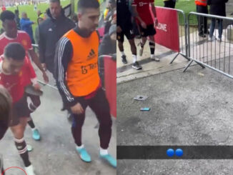 Video: Cristiano Ronaldo angrily smashes fan's phone after Manchester United's 1:0 loss to Everton