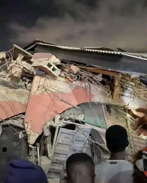 Photos of the collapsed Ebute Metta building before tragedy struck