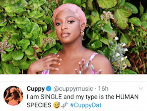 ENTERTAINMENT: Cuppy Defends Herself Over Being Into Dogs Says "I'm Into men"