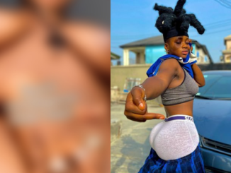 Popular Nigerian TikToker Black Chilly cries out after dozens of her n*de videos leak online (video)