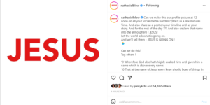 What is this Jesus with red marker on white background meant to achieve - Media personality Japheth Omjuwa reacts to trend started by gospel singer, Nathaniel Bassey