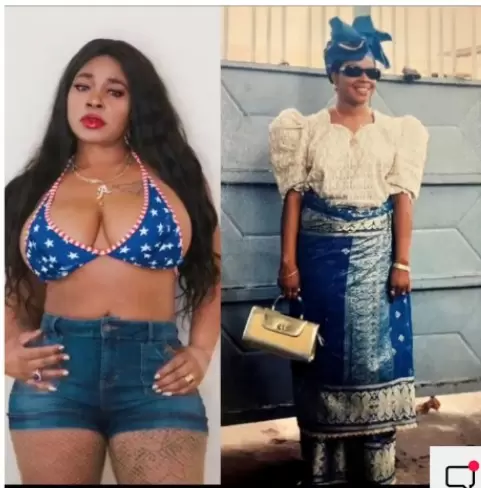 Popular Nigerian Porn Star, Afrocandy shares throwback pictures, Says She Was One A Born Again Housewife